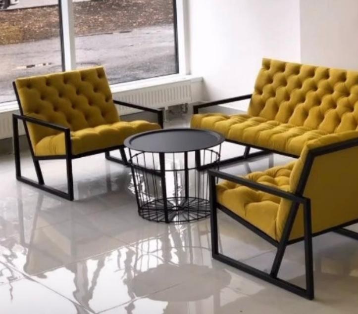 Sala de acero Summus, mueble de acero fabricado en Apodaca